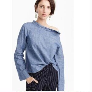 J.Crew Factory chambray top NWT